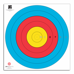 Tarcze J.V.D FITA 80cm ŚRODEK na 50m 6 pierścieni
