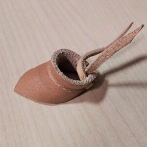 Zekier skórzany, utwardzony Tumb Ring by Wojtek Skonieczny